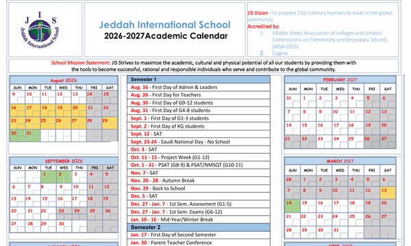 Academic Calendar 2026-2027